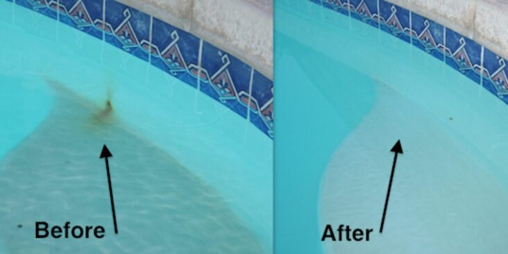 Removing Metal Stains in the pool With Vitamin C